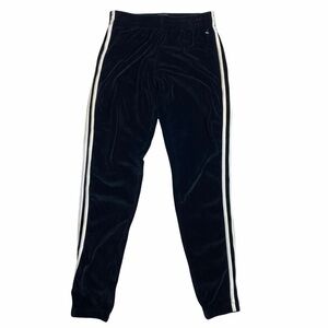 Indah Body high rise velvet/velour sporty tuxedo stripe joggers size 0